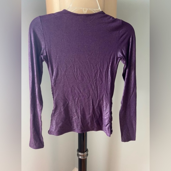 NWT Express / Long Sleeve Shimmer Shirt / XXS - Picture 3 of 4